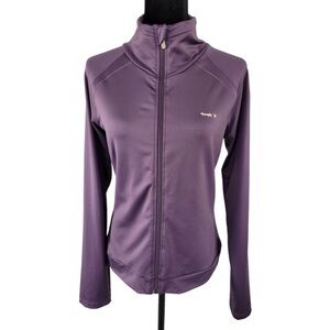 Reebok Woman’s Purple Active Long sleeve full zip jacket size L
